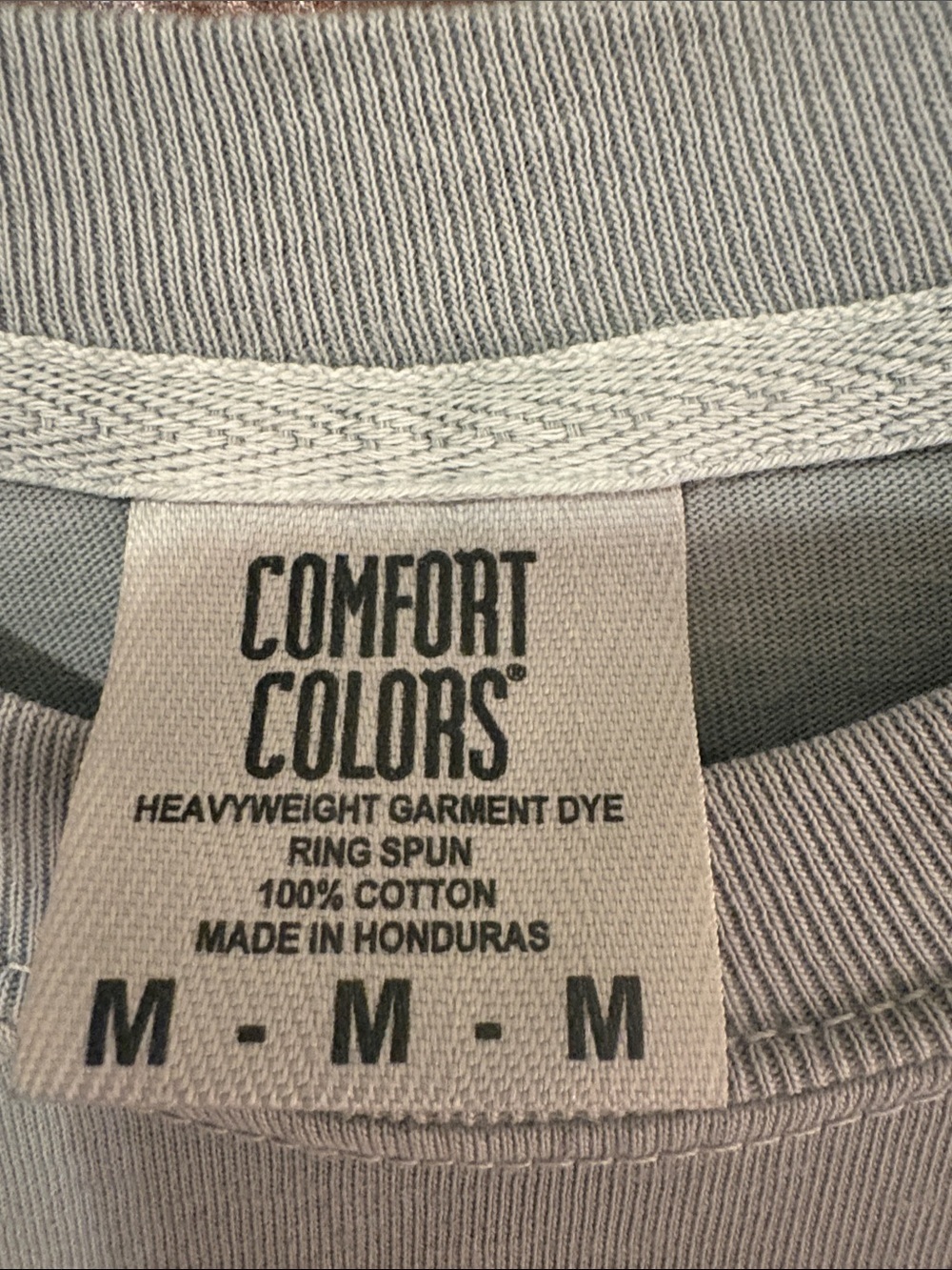 Comfort Colors Light Sage Green Crewneck Tee - Picture 7 of 7